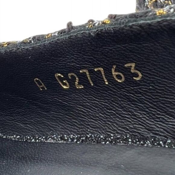 Authentic CHANEL Black CC Logo Cap Toe Block Heel Slingback Sandals Size… - Picture 12 of 16